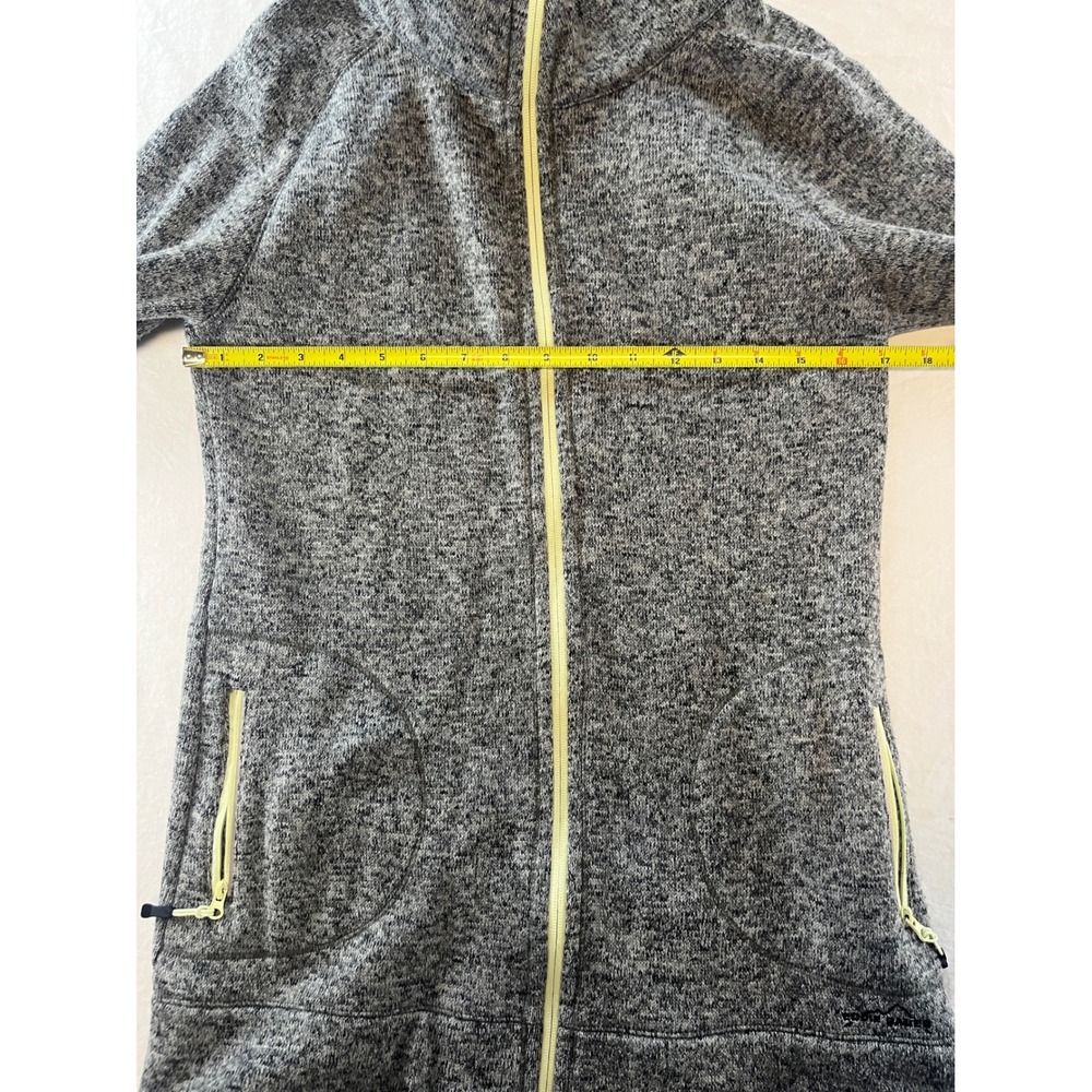 Eddie Bauer Womens Full Zip Fleece Jacket Gray Athletic Casual Coat - Picture 4 of 8